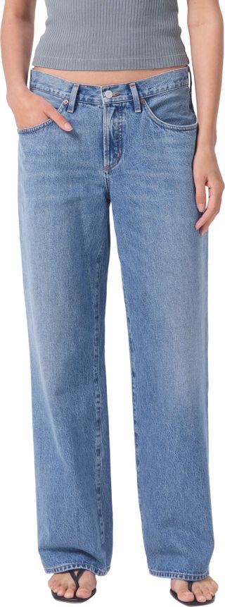 Fusion Low Rise Loose Straight Leg Organic Cotton Jeans