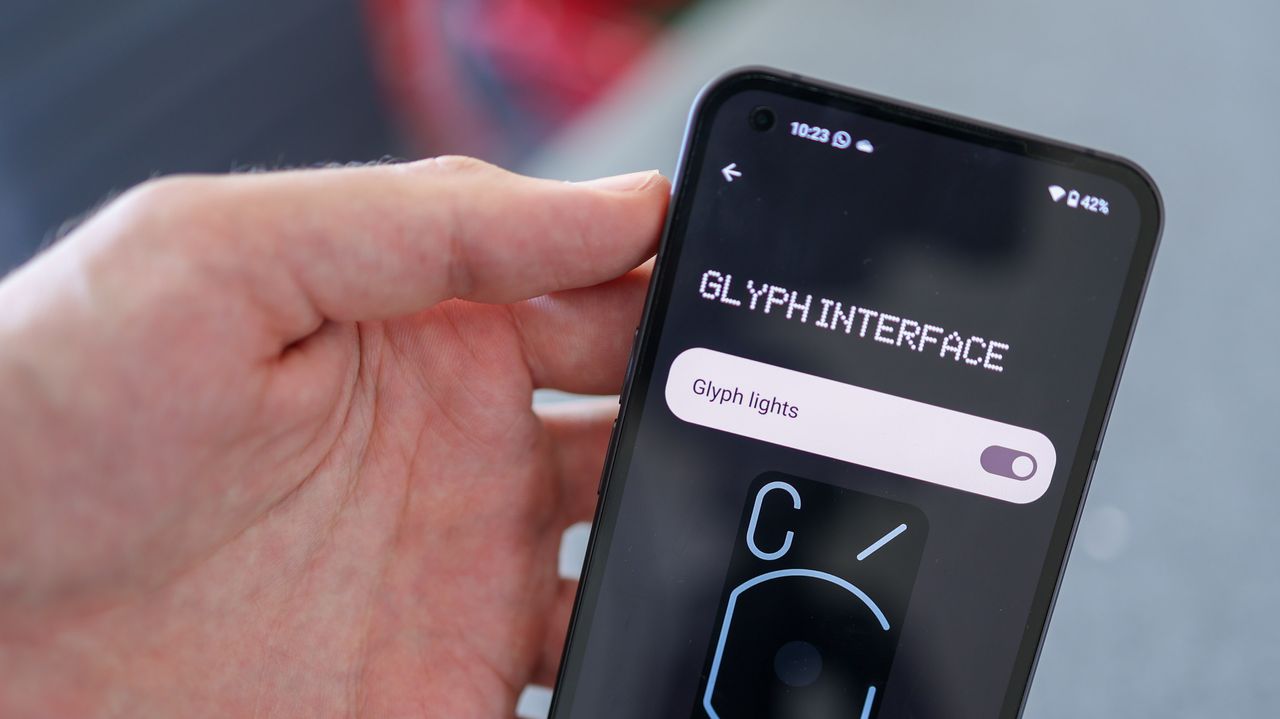 A photo of the Nothing Phone (1)