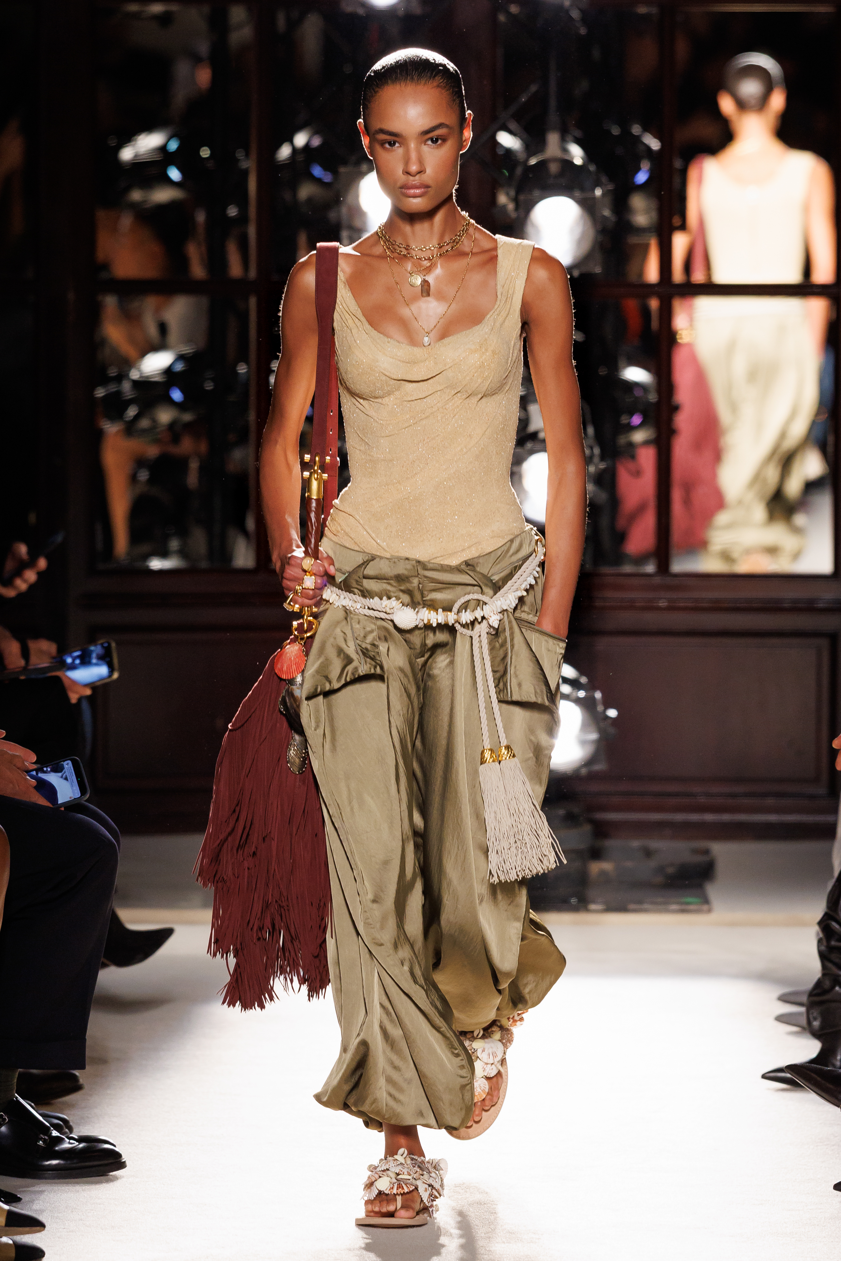 Model walking in the Balmain spring/summer 2026 runway show.