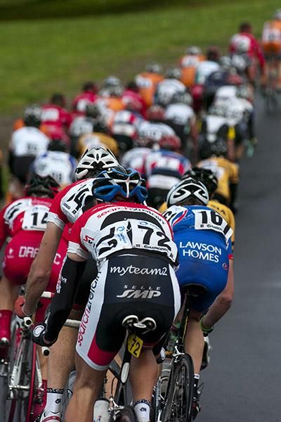 Brodie Talbot (72) of Search2Retain/MyTeam2 was in a breakaway group during yesterday's road race but today he was happy to sit at the back of the race and let others do the work.