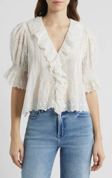 D&amp;Ocirc;EN, Henri Organic Cotton Voile Top