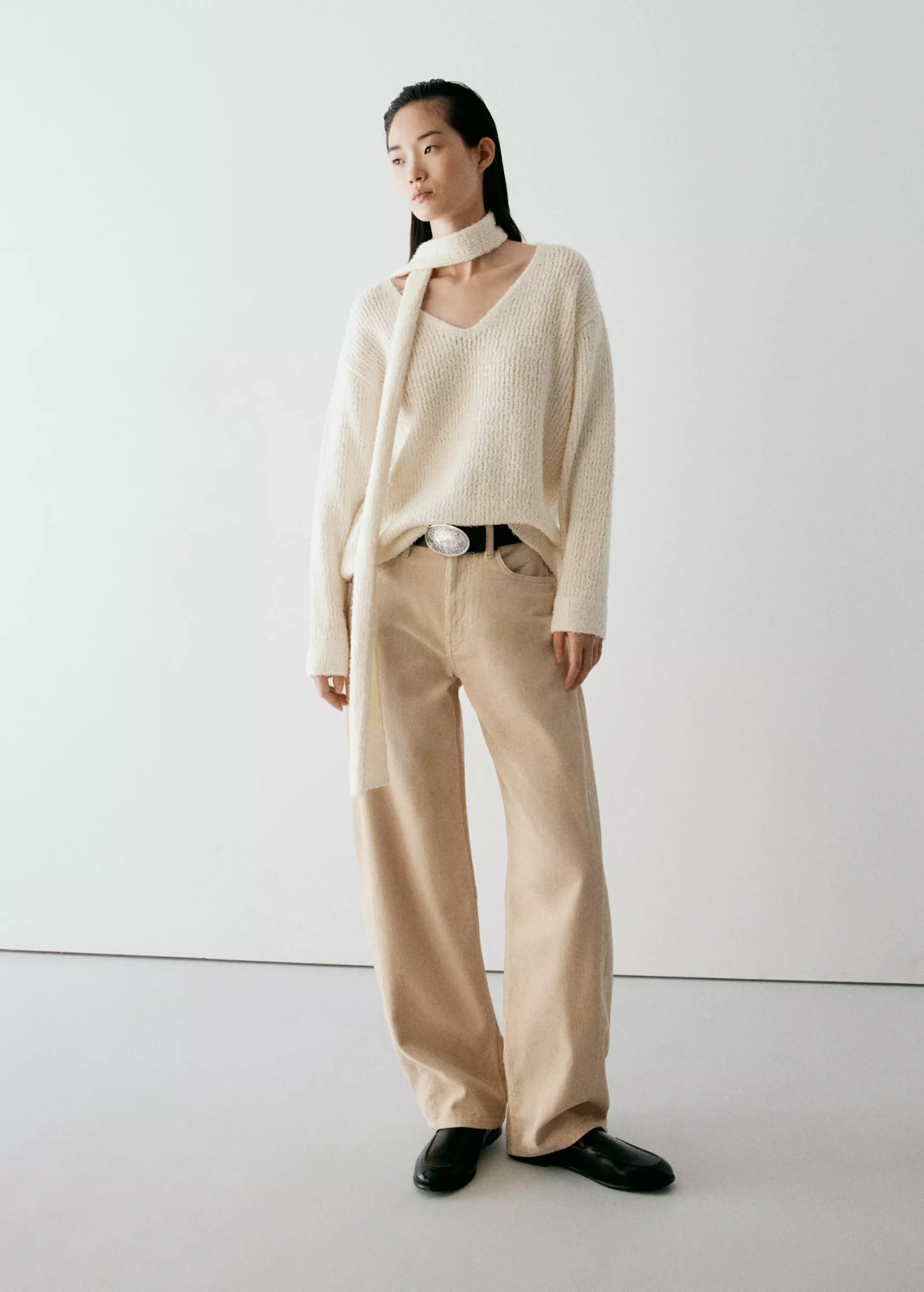 Balloon Corduroy Trousers - Women | Mango United Kingdom