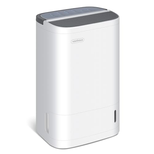 Vonhaus Desiccant Dehumidifier 7l/day &amp;ndash; 3 Modes, 8 Hour Timer, Low Noise, Carry Handle &amp;ndash; Ideal for Damp and Condensation, Laundry Drying, Prevents Mould &amp;amp; Smells &amp;ndash; for Home, Bedroom, Bathroom &amp;amp; More