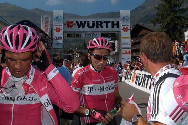 Nardello and Guerini after the finish