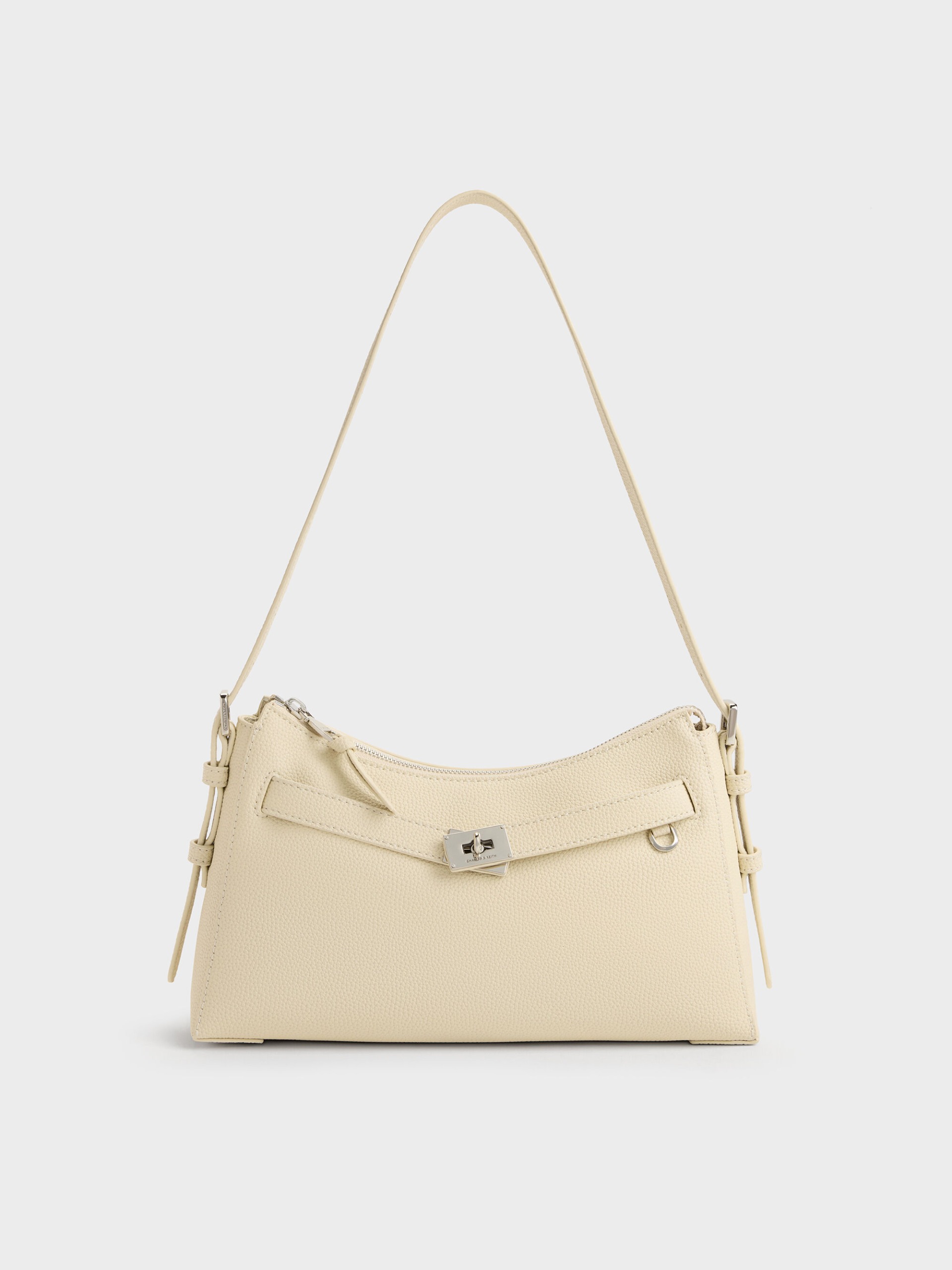 Charles & Keith, Dinora Belted Shoulder Bag