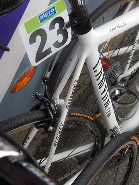 Leif Hoste is probably thankful for these minimal seat stays come the cobbles.