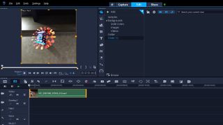 Video of colourful hologram being edited in Corel interface
