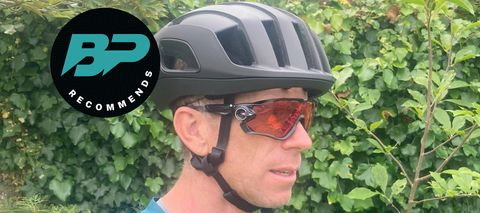 POC Cytal Carbon helmet being worn by tester James Watkins