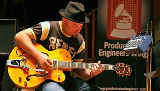 Guthrie Trapp performs during the GRAMMY U: In The Studio at Ben's Studio on April 10, 2012 in Nashville, Tennessee. 