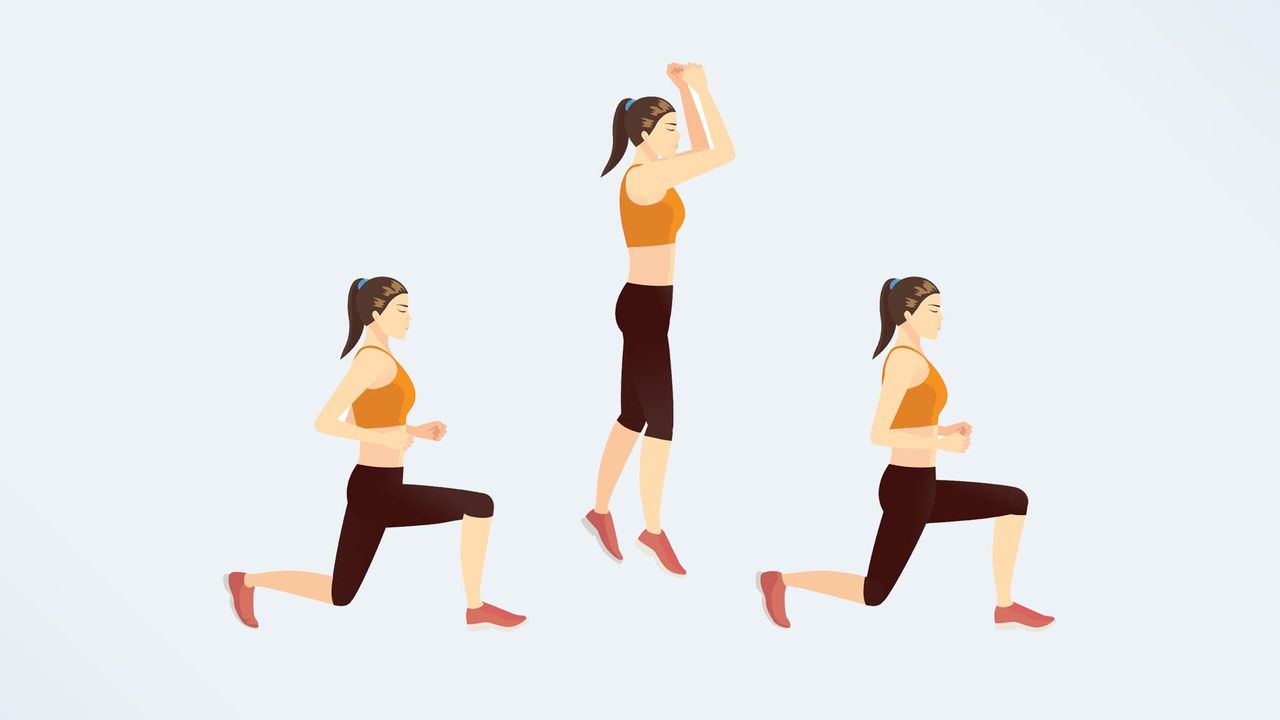 How to do a jump lunge