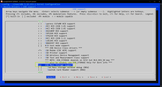 USB Mass storage support