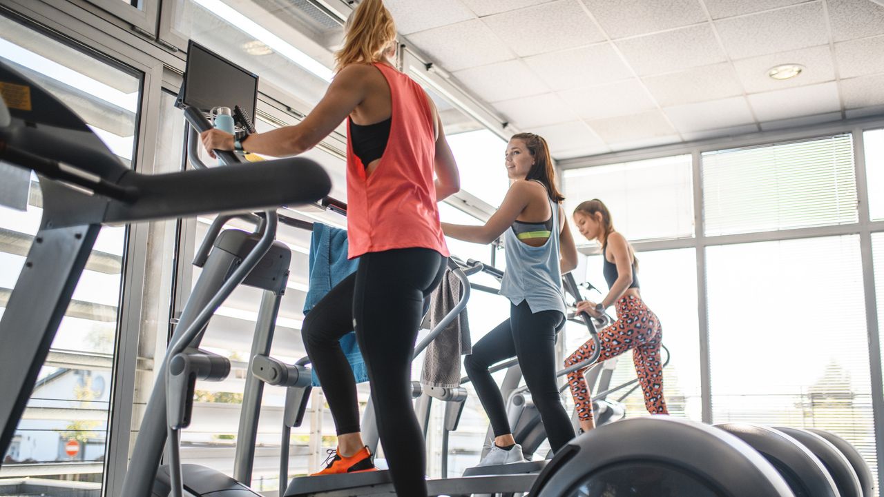 An elliptical machine workout is a great full-body workout