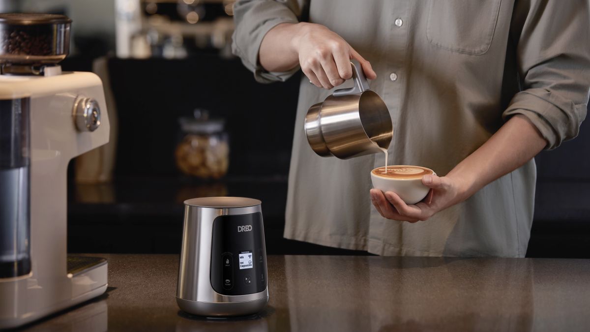 Dreo unveils world's smartest milk frother, and it can make latte art ...