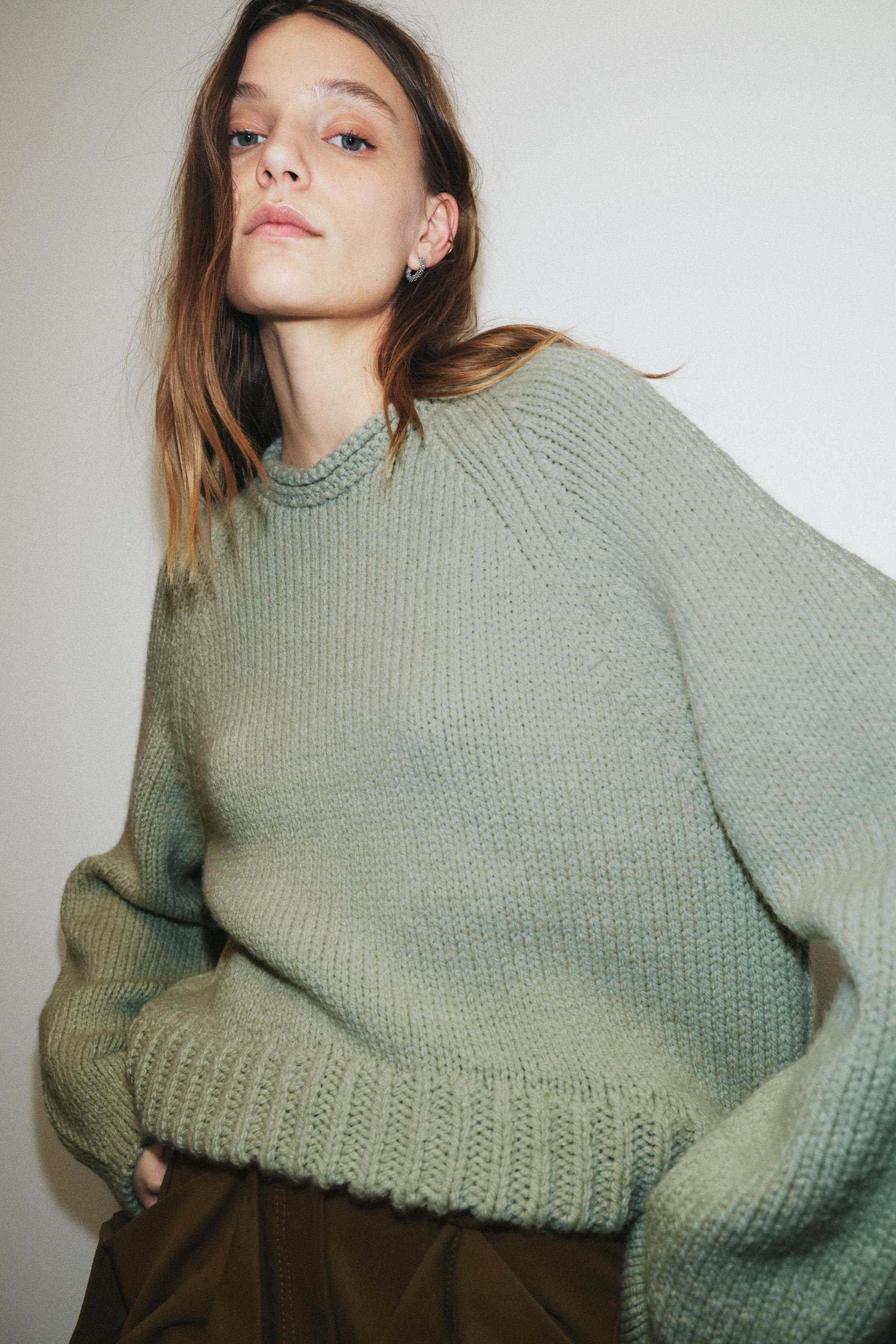 Asymmetric Hem Knit Jumper