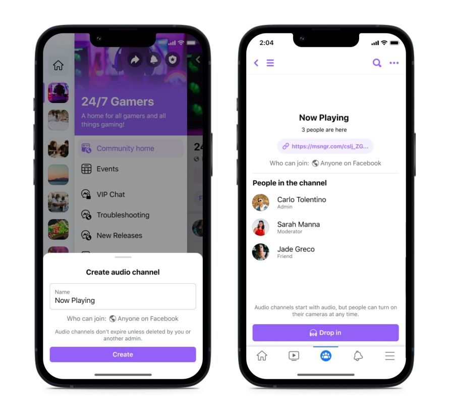 Facebook Group's new channels for smaller community discussions