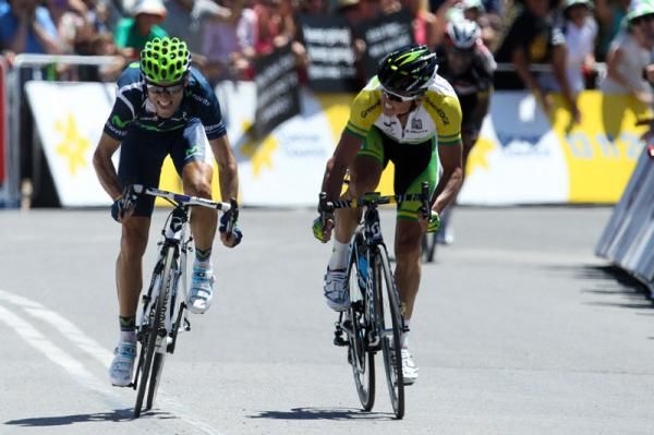 Simon Gerrans and Alejandro Valverde go head to head.