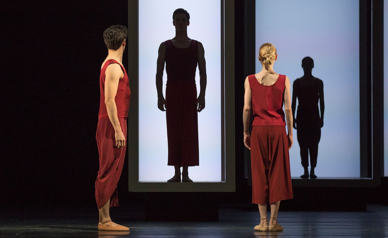 Federico Bonelli, Sarah Lamb and Calvin Richardson in Yugen, at the Royal Opera House