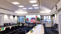 A new meeting room at the Leer government offices. 
