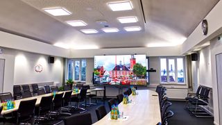 A new meeting room at the Leer government offices.