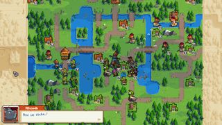 Wargroove 2 screenshot of troops on a map.