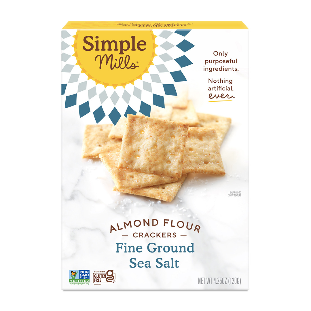 Simple Mills, Fine Ground Sea Salt Almond Flour Crackers