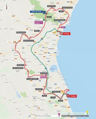 2019 Vuelta a Espana Stage 4 - Map