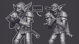 Creating a 3D render of a goblin character, by Nicolas Guillet