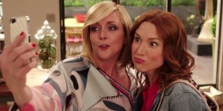 Jacqueline and Kimmy in Unbreakable Kimmy Schmidt.