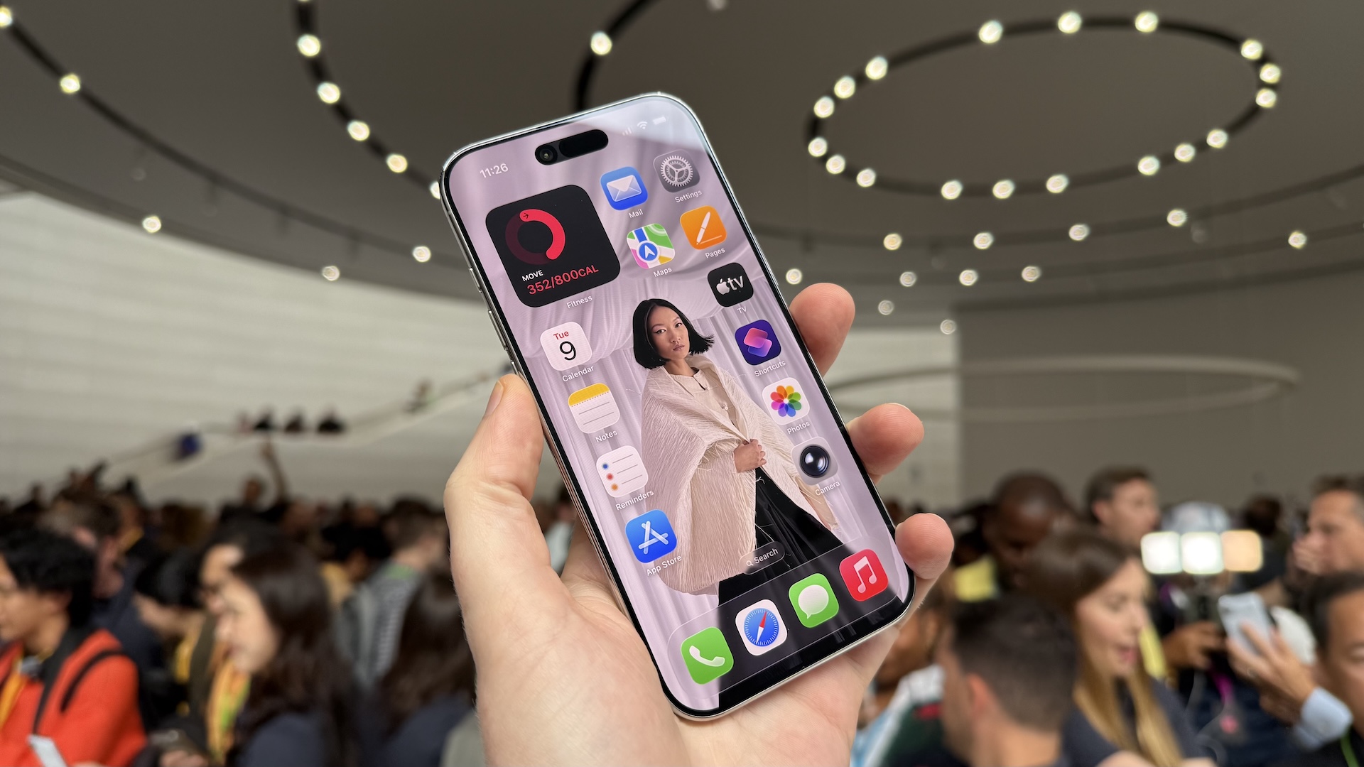 Images of the product launch for iPhone 17 at Apple&#039;s HQ in Cupertino