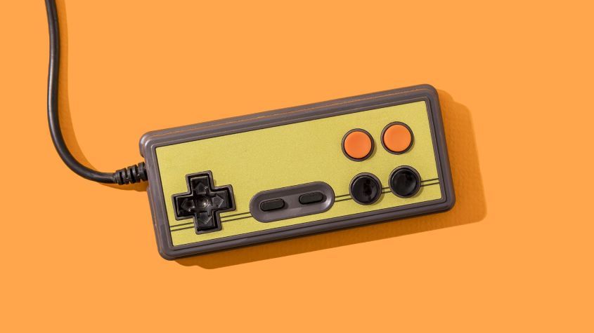 Retro-style video game controller