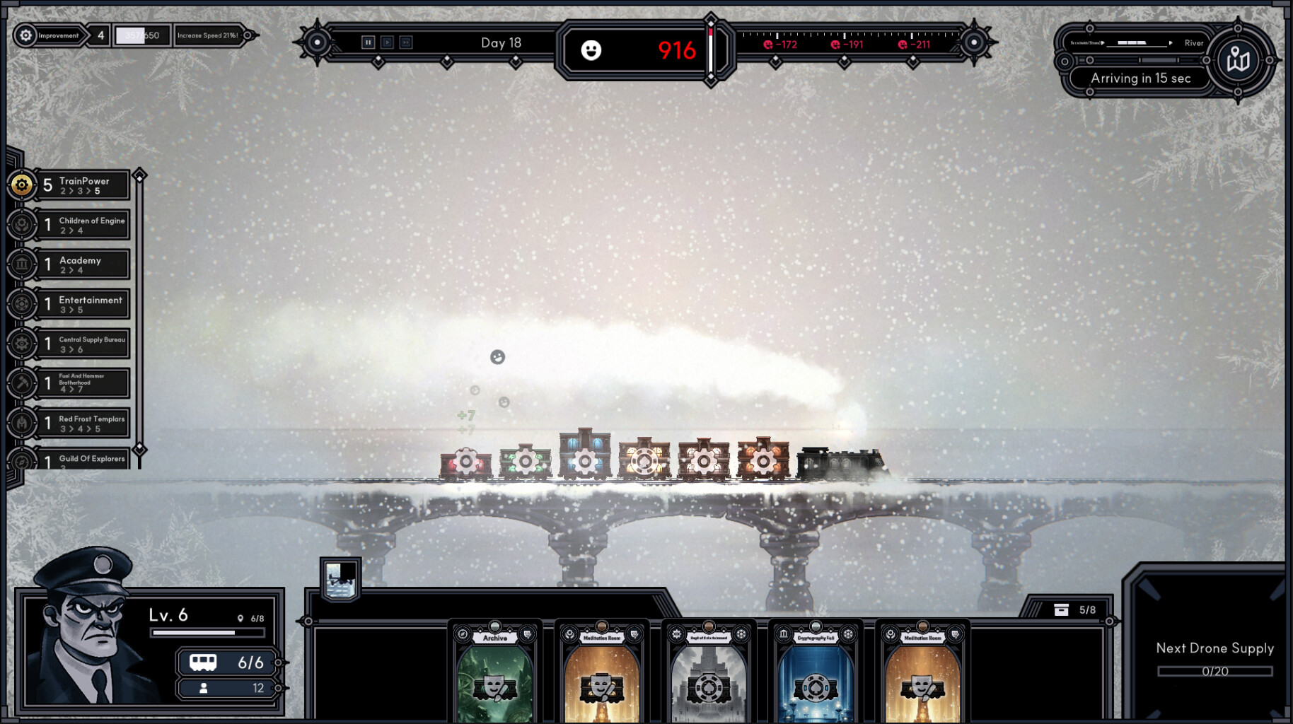  Stack cards to captain a desperate train in this frozen, apocalyptic, and totally free roguelite demo 