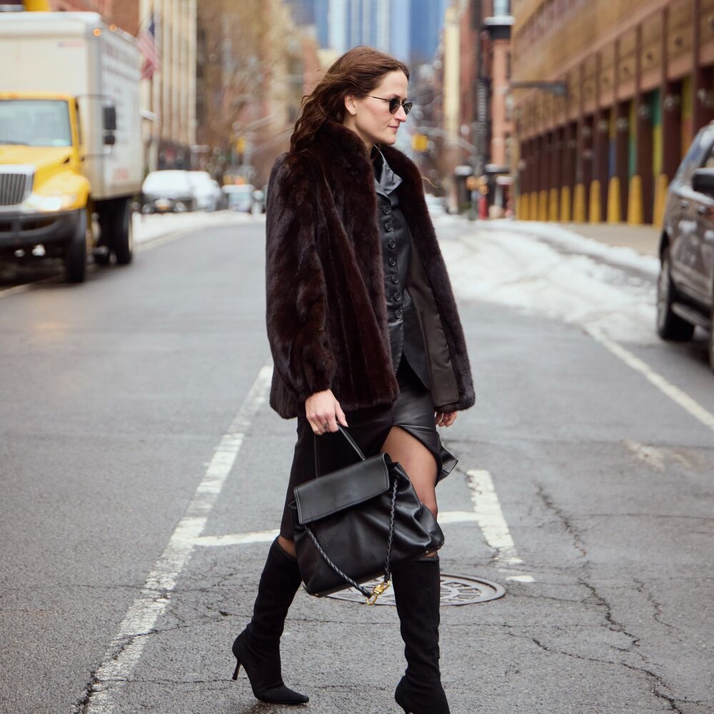 Eliza Huber shot by The Style Stalker in New York City.