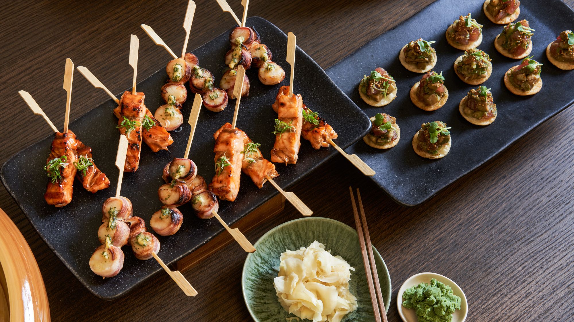 Sticks n Sushi canapes