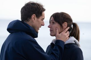 SURANNE JONES as Becca and ANDREW KNOTT as Jim in Maryland