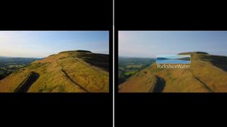 An image from a Yorkshire Water video compared with stock footage