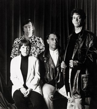The Velvet Underground in ’88: (l-r) Moe Tucker, Sterling Morrison, John Cale and Lou Reed