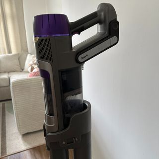 Shark PowerDetect Clean and Empty Cordless Vacuum testing process