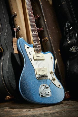 1966 Fender Jazzmaster in blue sparkle finish