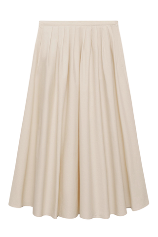 Pleated Midi-Skirt