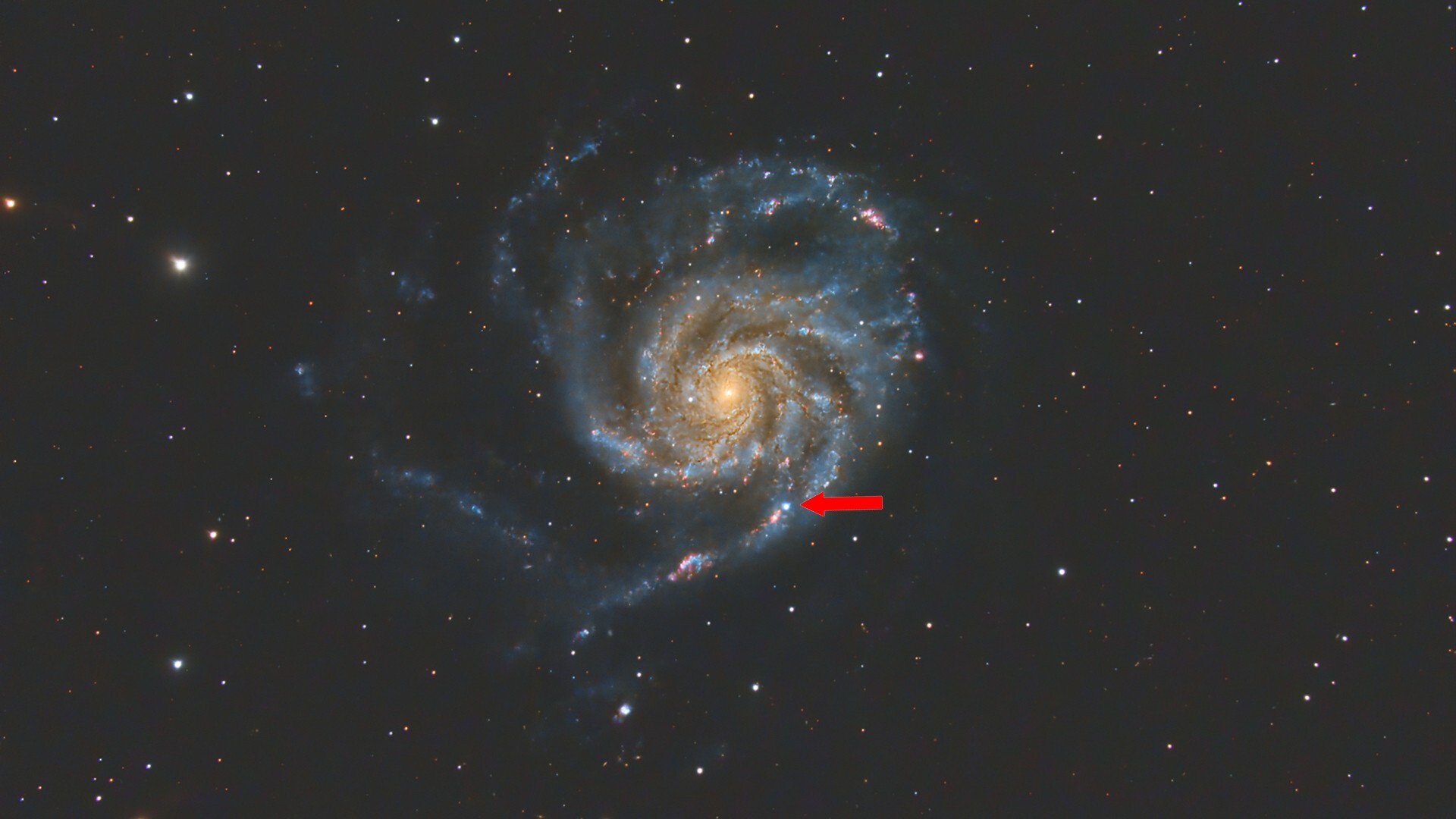 a spiral galaxy in deep space