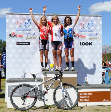 U23 Women's podium: Mikaela Kofman, Emily Batty , Rebecca Beaumont
