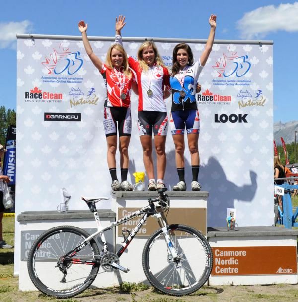 U23 Women's podium: Mikaela Kofman, Emily Batty , Rebecca Beaumont