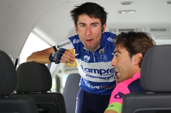 Diego Ulissi in the sprinters jersey in 2014