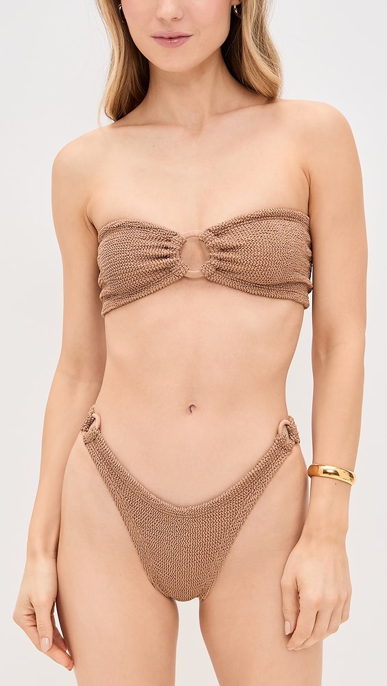Gloria Bikini Set - Metallic Cocoa