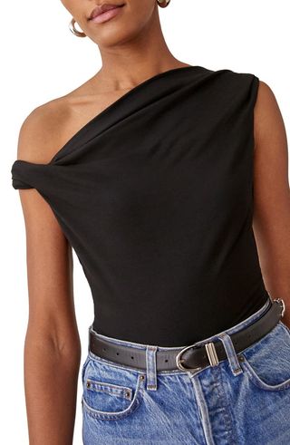 Cello One-Shoulder Knit Top