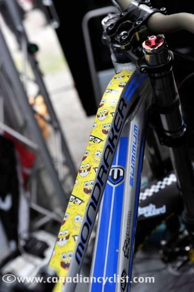 Brook MacDonald has an interesting top tube motif