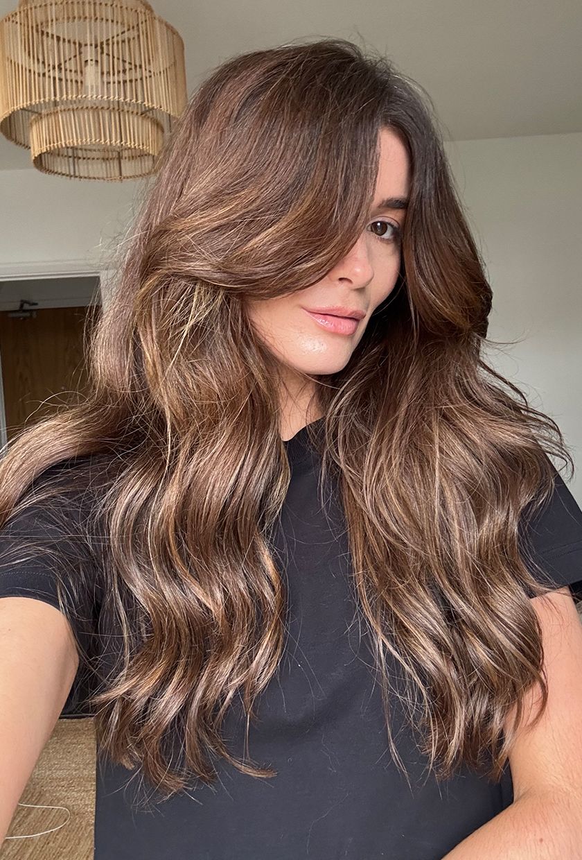 Beauty editor Eleanor Vousden after getting raffia bronde balayage