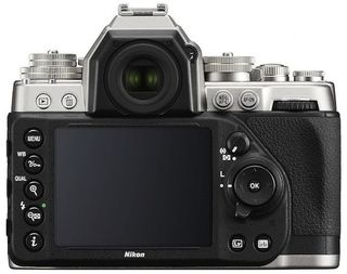 The LCD on the back of the Nikon Df is the one clear giveaway tha this isn't an antique camera. Courtesy Nikon