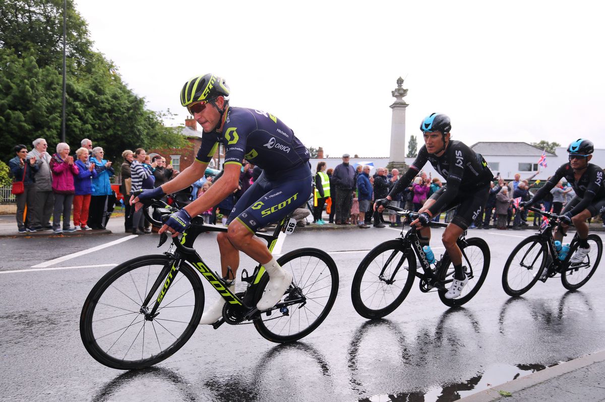 Australian Rob Power working hard for Orica-Scott