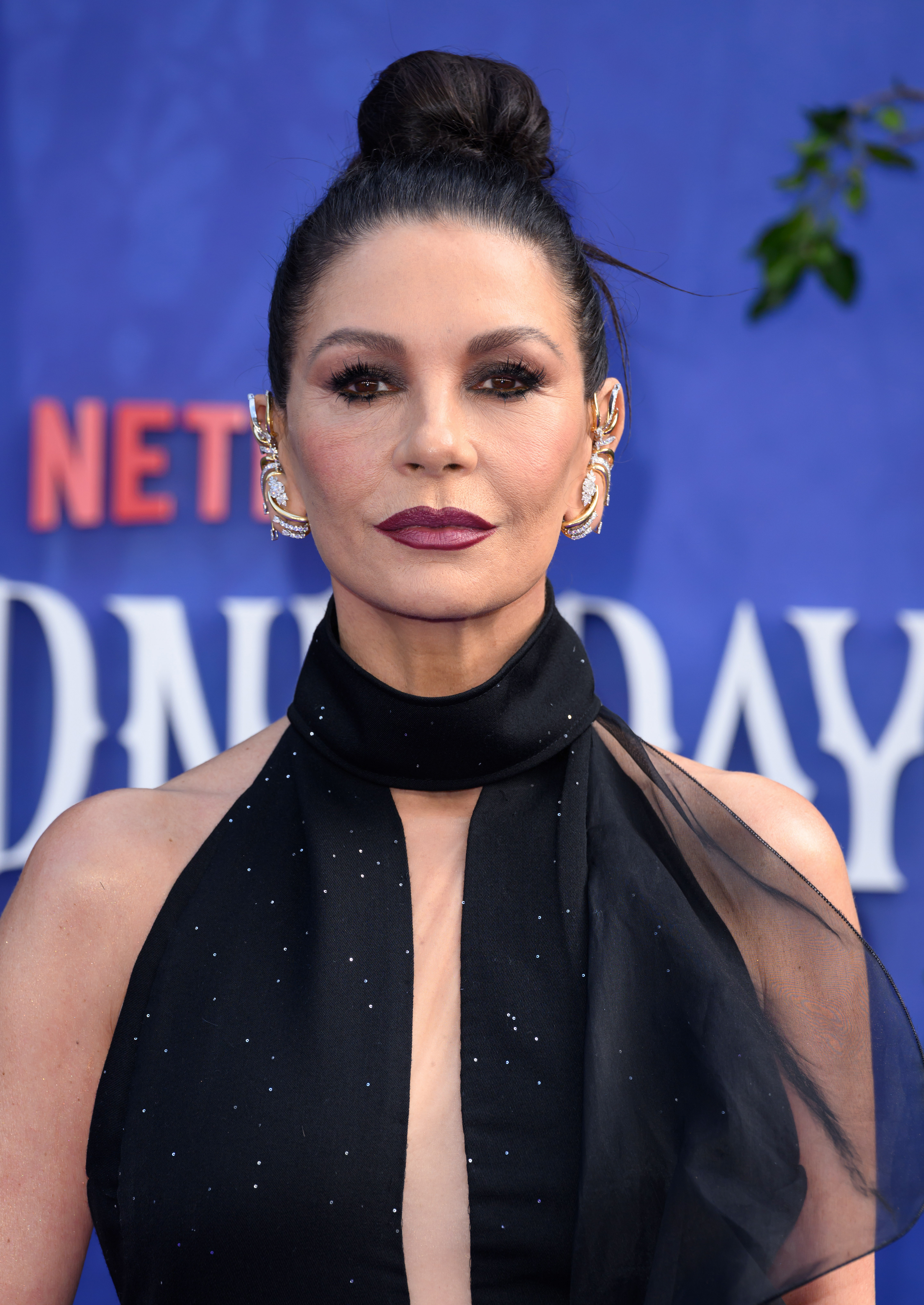 Catherine Zeta Jones at the "Wednesday" premiere